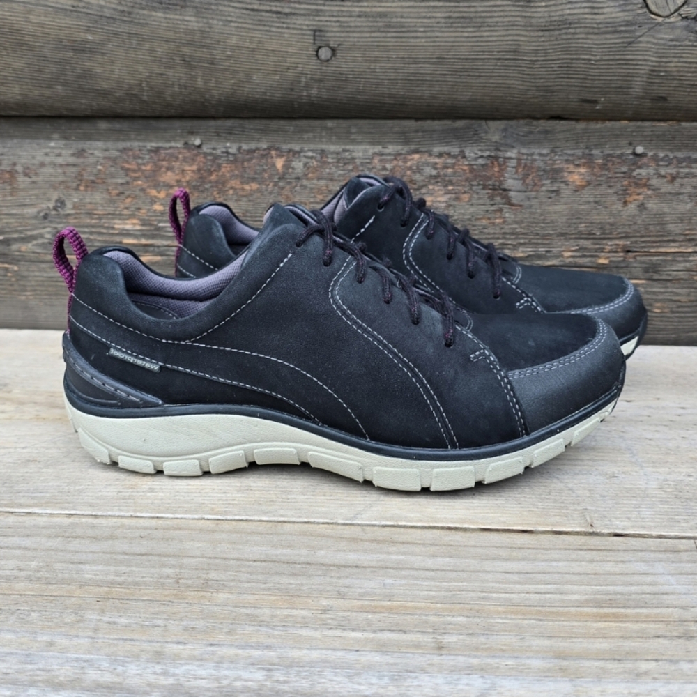 Clarks Wavewalk Sporty Waterproof, Nubuck Leather, Comfort Walking Sneaker 8W - Picture 3 of 16